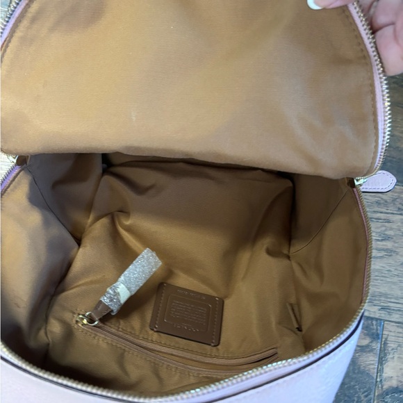 Coach Pink Leather Backpack - Picture 6 of 7
